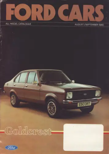 Ford Cars All model catalogue August/September 1980