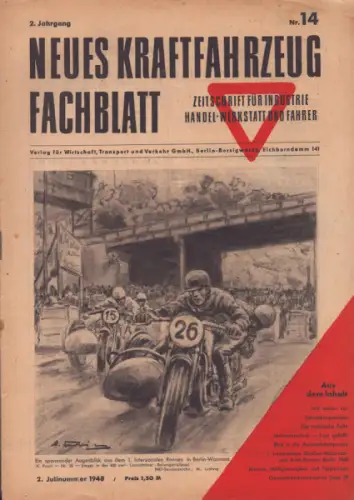 Das Kraftfahrzeug Fachblatt 1948 Heft 14