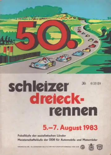 Programm 50. Schleizer Dreieck 5.-7.8.1983