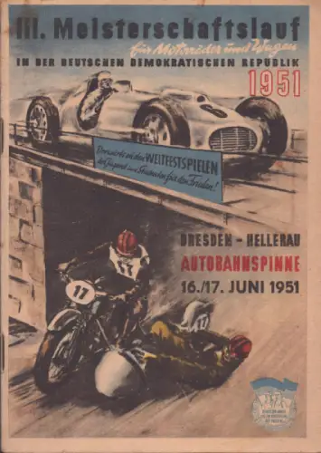 Programm Autobahnspinne Dresden 16./17.6.1951