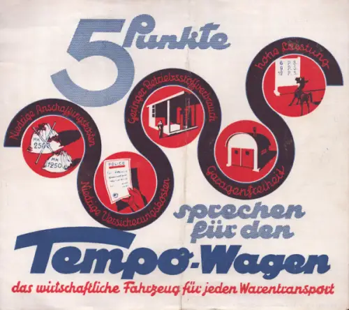 Tempo Programm ca. 1933