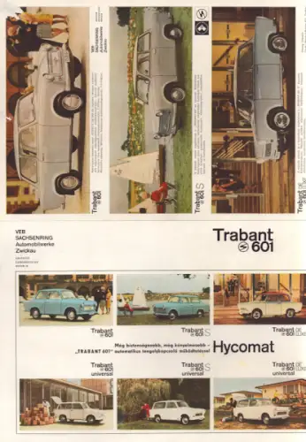 Trabant Prospekt Mappe 1966