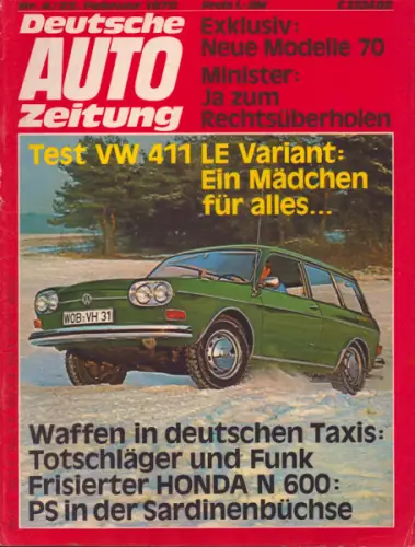 Deutsche Auto Zeitung 1970 Heft 4
