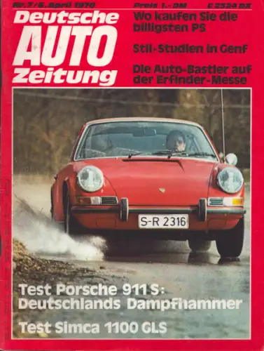 Deutsche Auto Zeitung 1970 Heft 7