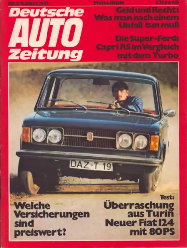 Deutsche Auto Zeitung 1971 Heft 6