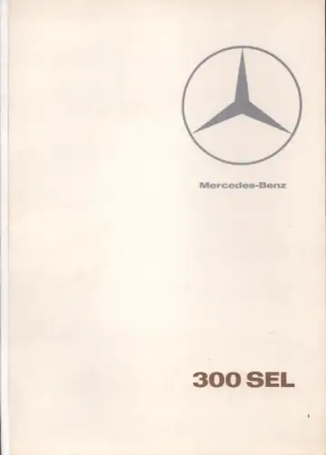 Mercedes-Benz 300 SEL Prospekt 5.1966
