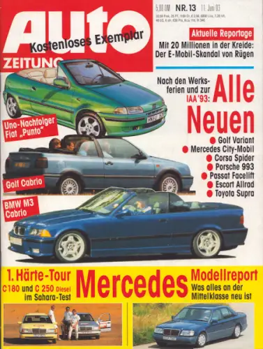 Auto Zeitung 1993 Heft 13