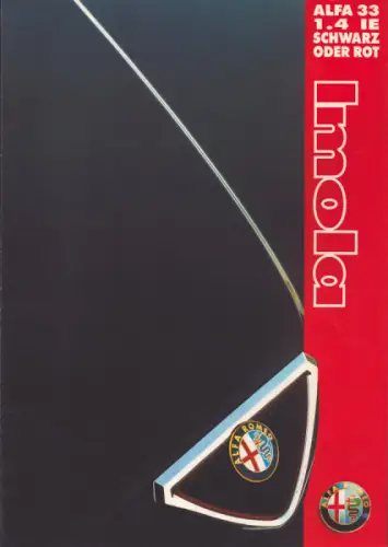 Alfa-Romeo 33 1.4 IE Imola Prospekt ca. 1992