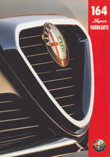 Alfa-Romeo 164 Super Farbkarte 4.1995