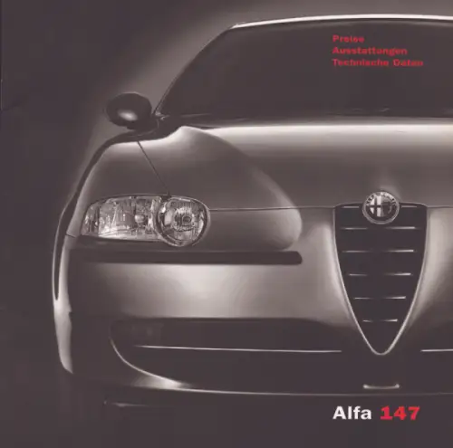 Alfa-Romeo 147 Preisliste 4.2002