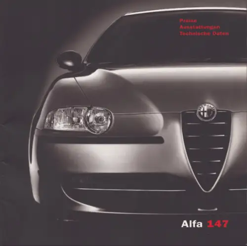 Alfa-Romeo 147 Preisliste 6.2003