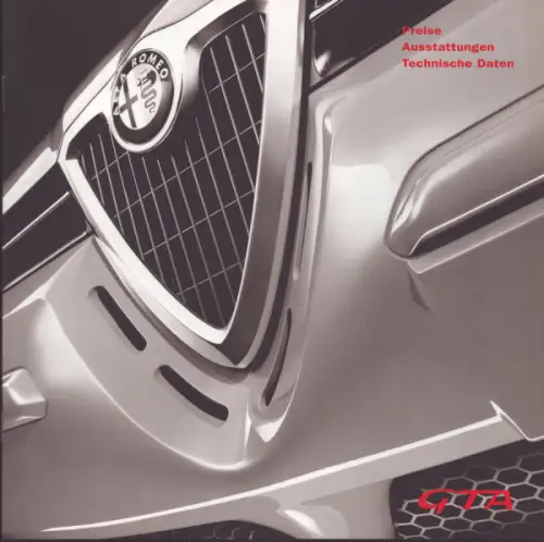 Alfa-Romeo 156 GTA Preisliste 3.2003