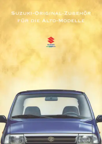 Suzuki Alto Zubehör Prospekt 8.1997