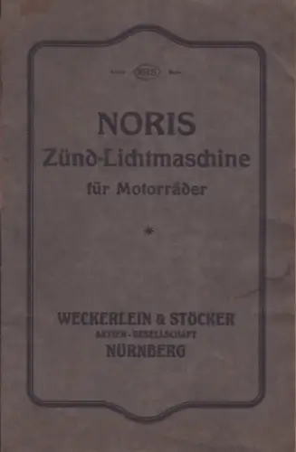 Noris Zünd-Lichtmaschine für Motorräder 1920er Jahre