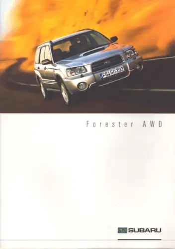 Subaru Forrester AWD Prospekt 2.2003