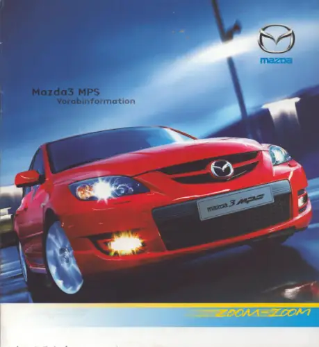 Mazda 3 MPS Vorab-Prospekt 3.2006
