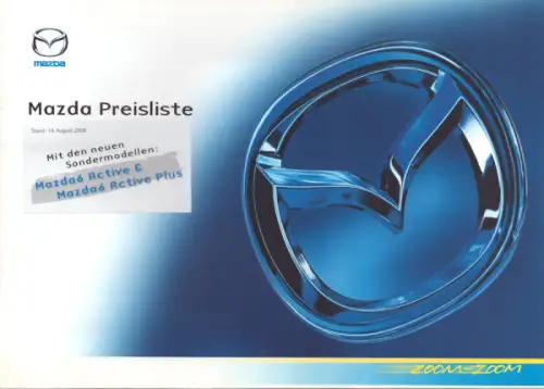 Mazda Preisliste 8.2006