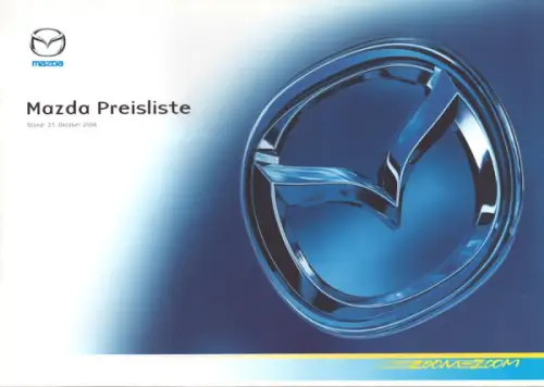 Mazda Preisliste 10.2006