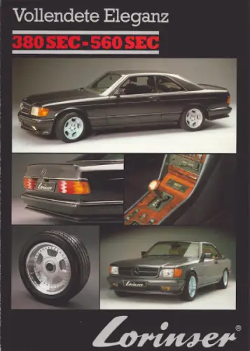 Mercedes-Benz W 126 Coupé Lorinser Prospekt 10.1986