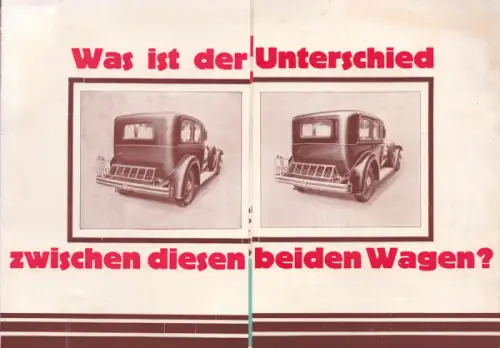 Glanzerol Wagenpflege Prospekt 1930er Jahre