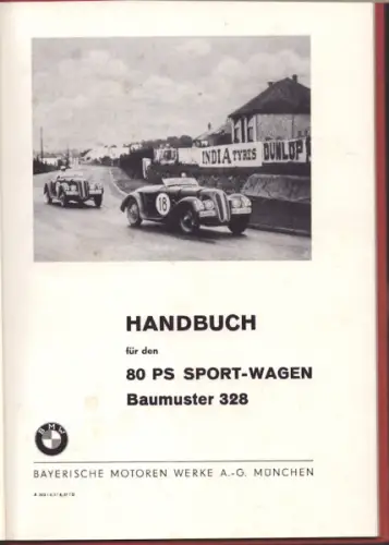 BMW 328 Bedienungsanleitung 4.1937