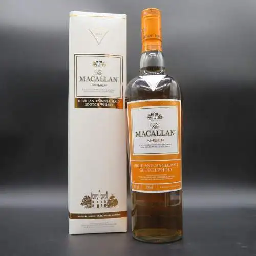 Macallan 1824 Serie Amber Single Malt Whisky + Karton. 2014 Griechenland Edition