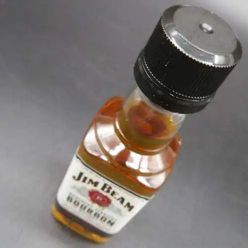 Jim Beam Kentucky straight bourbon whiskey PET 50ml miniature.