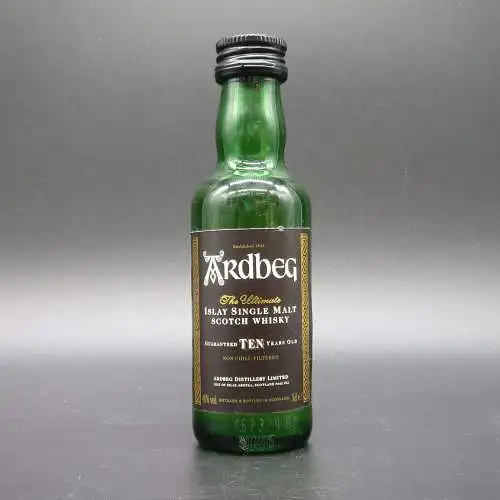 Ardbeg 10 TEN Jahre x3 Islay single malt whisky tasting miniatur Sammler-Kenner