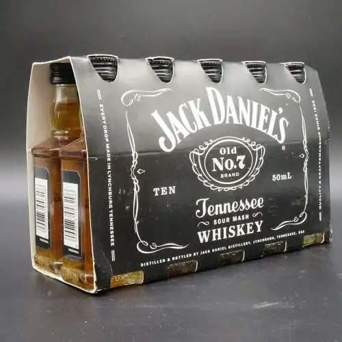 10 Jack Daniels Old No. 7 Straight Tenessee Whiskey 2014 50ml Sammler Miniatur