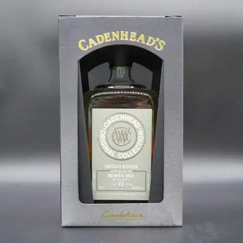 Cadenhead's Heaven Hill 12 Jahre single cask American bourbon + Geschenkbox.