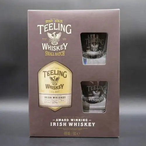 Teeling Small Batch Irish Whiskey SB/62 im Geschenkbox mit 2 Gläsern.