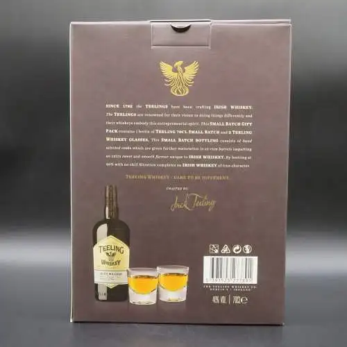 Teeling Small Batch Irish Whiskey SB/62 im Geschenkbox mit 2 Gläsern.