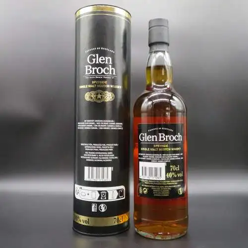 Glen Broch 12 year Speyside single malt Whisky 0,7l mit Geschenk Box.
