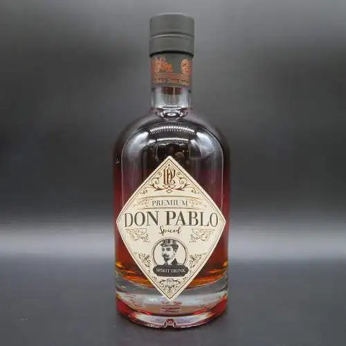 DON PABLO Premium 40% Spiced dark Rum of Guyana and Jamaica.