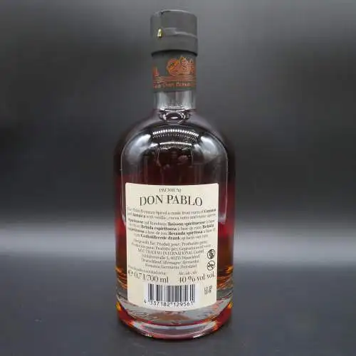 DON PABLO Premium 40% Spiced dark Rum of Guyana and Jamaica.