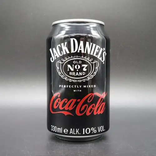 24 Jack Daniels old No7 & Coca-Cola 0,33 ltr. Dosen 10% Vol. inkl. EW. Pfand.