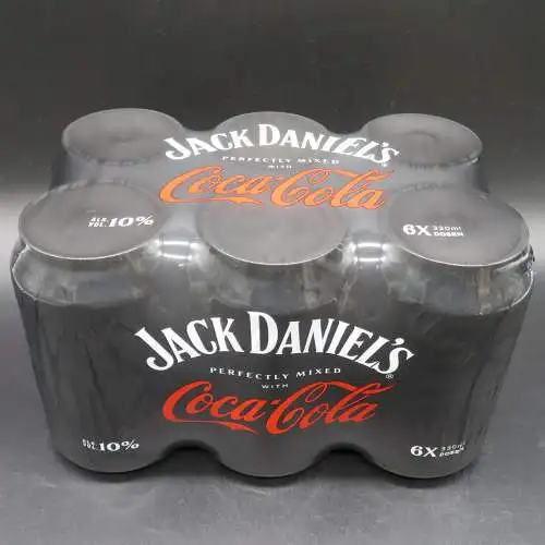 24 Jack Daniels old No7 & Coca-Cola 0,33 ltr. Dosen 10% Vol. inkl. EW. Pfand.