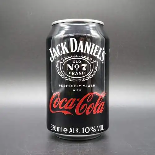 6 Jack Daniels old No7 & Coca-Cola 0,33 ltr. Dosen 10% Vol. inkl. EW. Pfand.