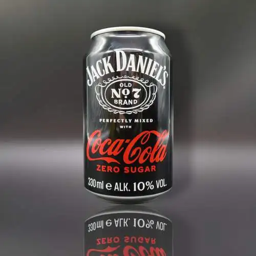 6 Jack Daniels Old No7 & Coca-Cola Zero 0,33 l. Dosen 10% Vol. inkl. EW. Pfand.