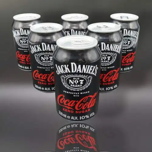 24 Jack Daniels Old No7 & Coca-Cola Zero 0,33 l. Dosen 10% Vol. inkl. EW. Pfand.