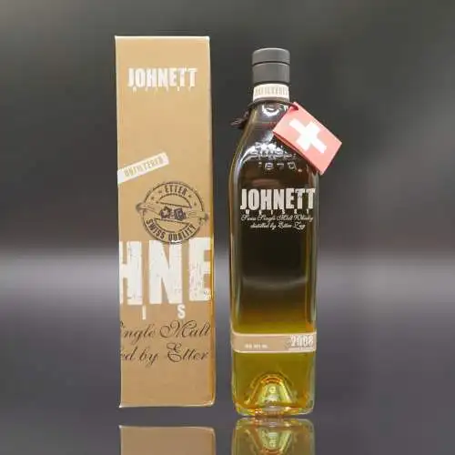 Johnett 2008 Schweizer Single Malt Whisky, 42% Vol. 0,7l mit Geschenkkarton.