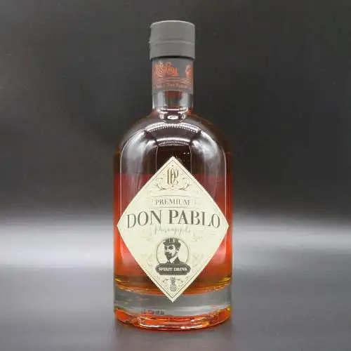 3x DON PABLO Premium 40% Rum, Pineapple +Spiced dark Rum of Guyana and Jamaica.