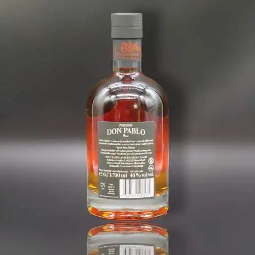 DON PABLO Premium 40% Vol% dark original Rum / Rhum 0,7l.