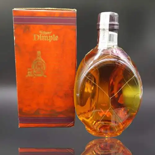 Dimple 1990s 15 Jahre Fine Old Original De Luxe Scotch Whisky mit Geschenkbox. F