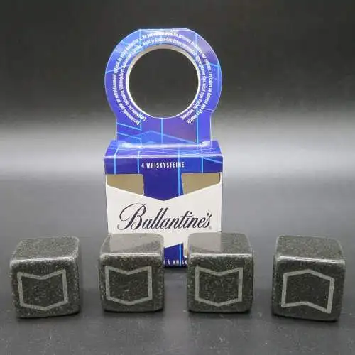 Ballantine's Whisky Steine 4er Packung - Kühlsteine um Whisky zu Kühlen ohne Eis