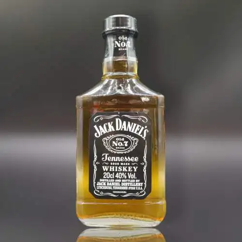 Jack Daniel's Old No7 200ml Flachmann Flasche Greichenland. Sammlerstuck. 40%Vol