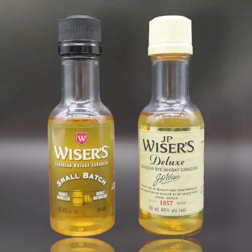 JP Wiser's Deluxe Canadian Rye Whisky + Small Batch Distillerie Tasting Minatur