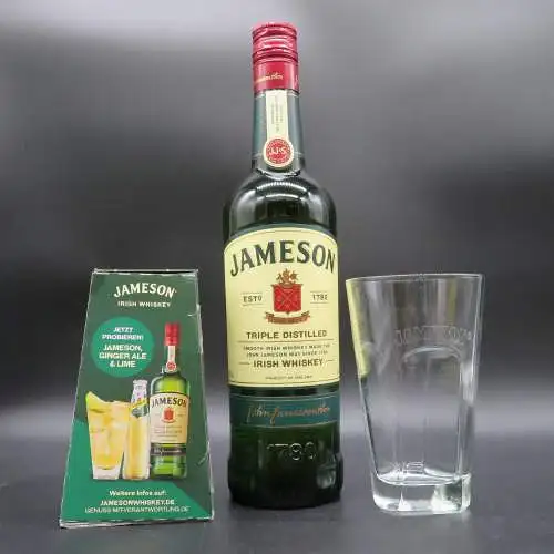 Jameson Irish Whiskey Limited Edition mit Glas 0,7l 40% Vol.