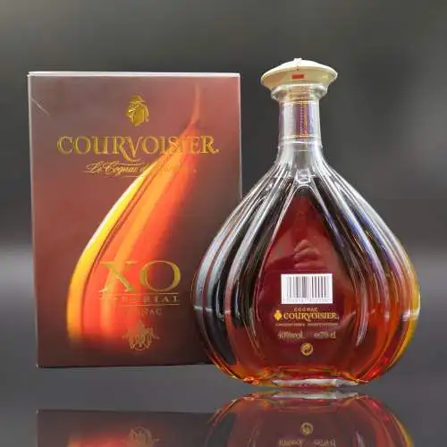 COURVOISIER XO IMPERIAL Cognac Connaisseur / Sammler Flasche mit Geschenkkarton.