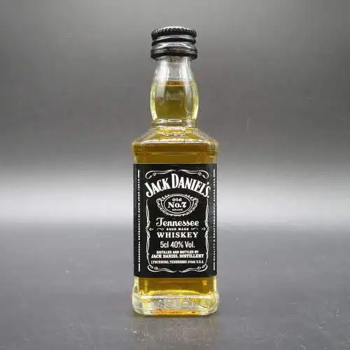 Jack Daniels Old No. 7 Straight Tenessee Whiskey 50ml Glas Sammler Miniatur.
